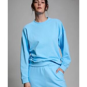 Year Of Ours NWOT Blue Crew Sweatshirt Sz M/L Coastal Athleisure